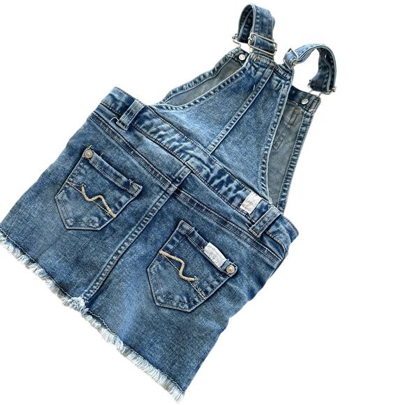 H&M Denim Jumper Dress with Heart Pocket - Size 2-3 Years - Picture 2 of 6
